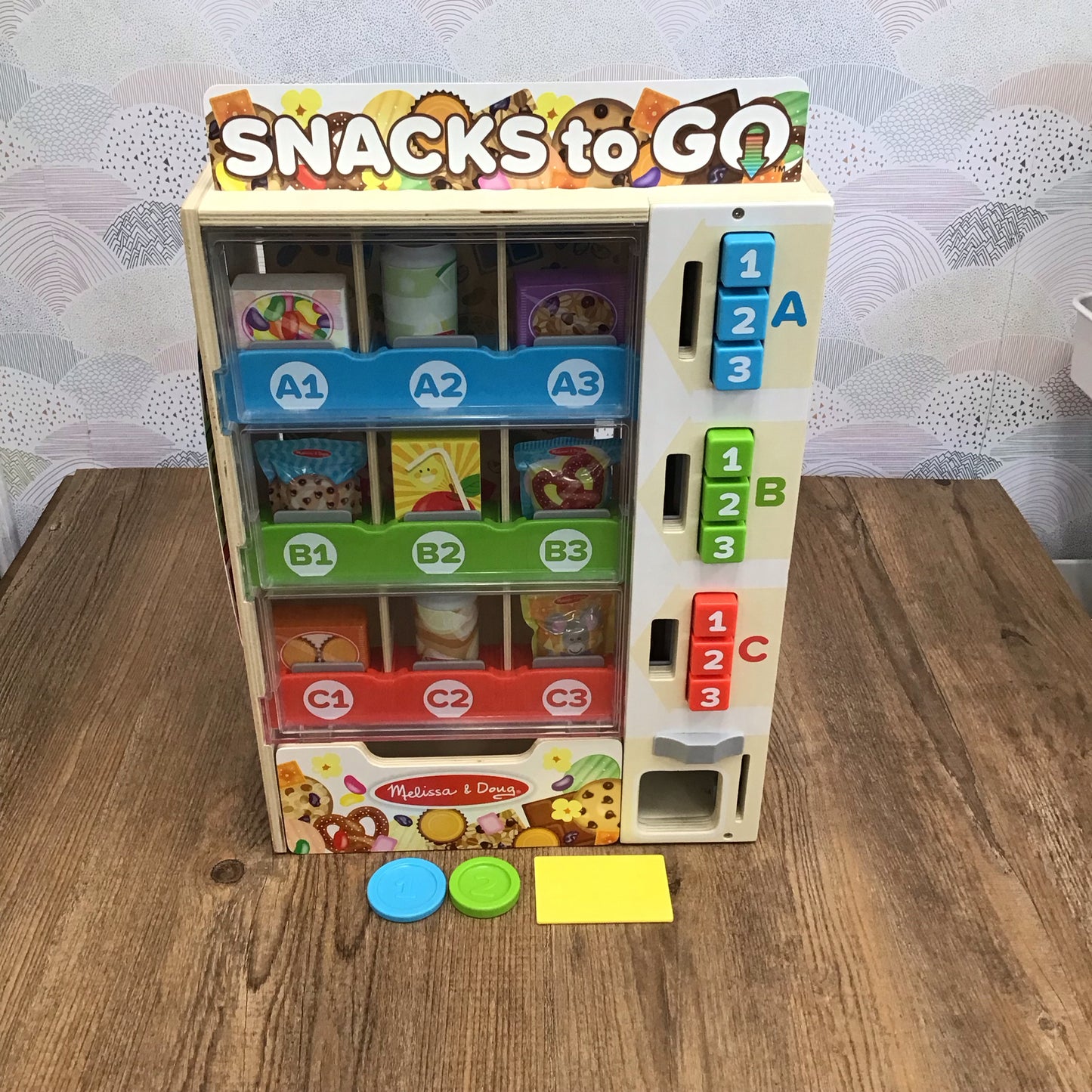 Large Melissa & Doug Food Sets Snacks to Go Vending Machine