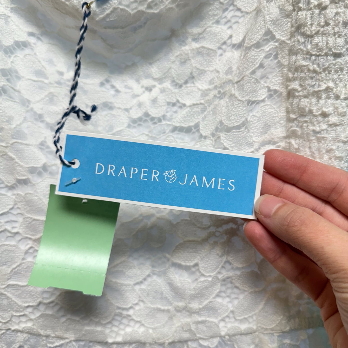 NEW Draper James Size XL Maternity White Lace Dress