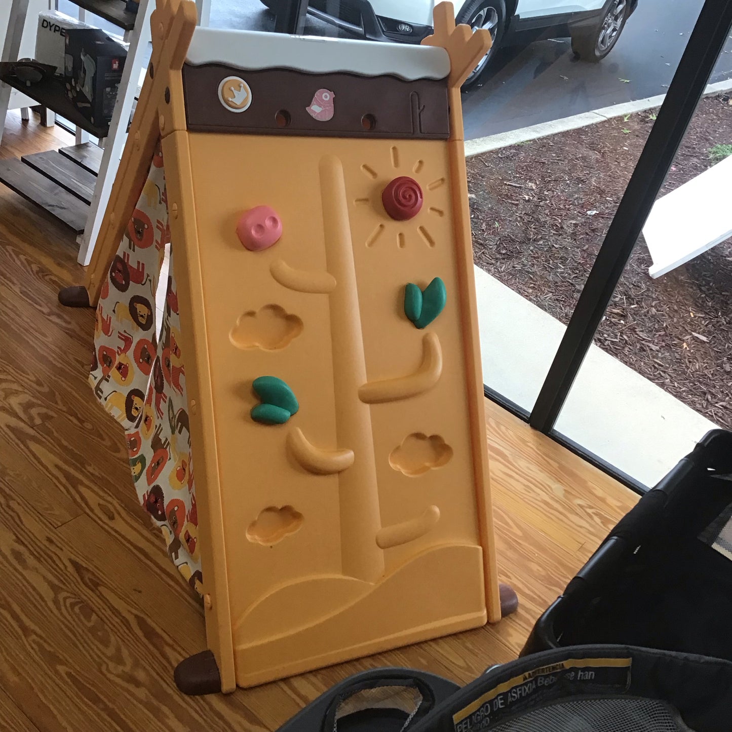 Tent W/ Table & Rock Wall