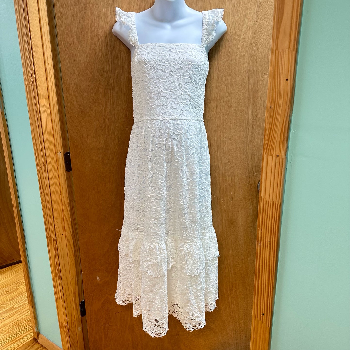 NEW Draper James Size XL Maternity White Lace Dress