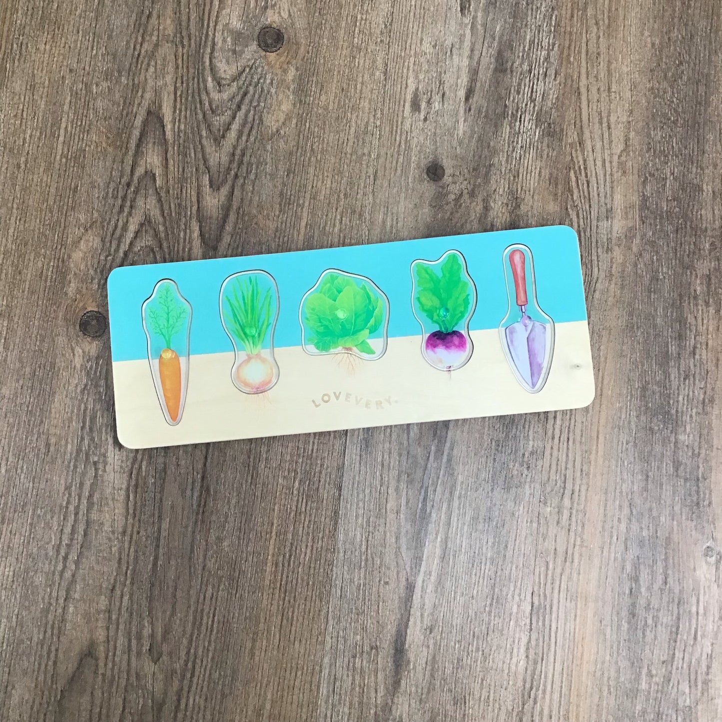 Lovevery Community garden vegetable puzzle