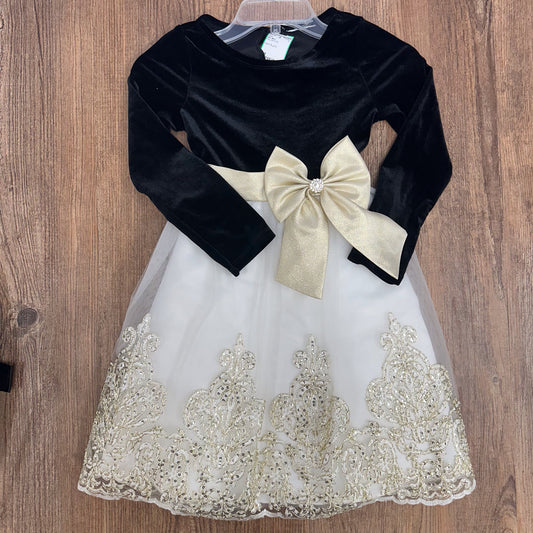 Black & Gold Kids Size 7/8 Dress
