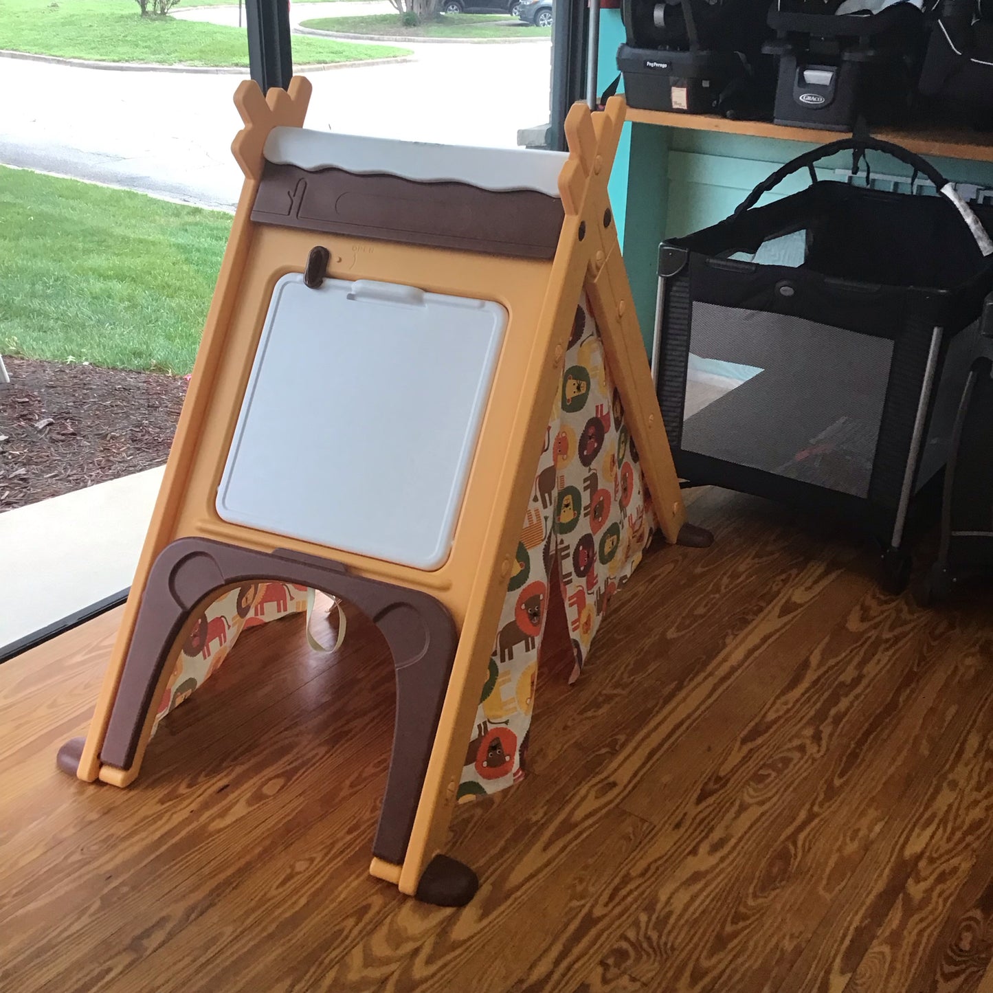 Tent W/ Table & Rock Wall
