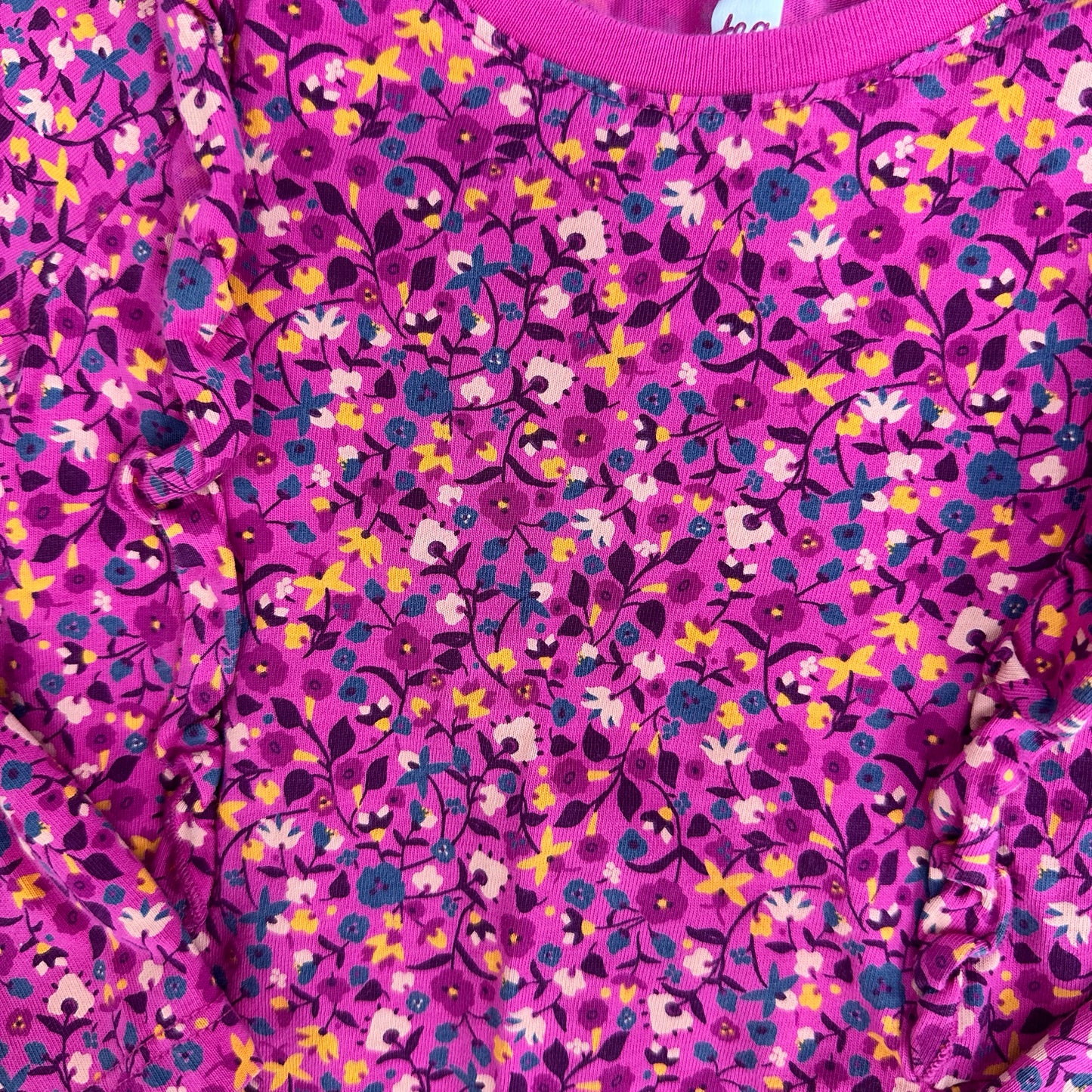 Tea Kids Size 4/4T Casual Pink Floral Dress