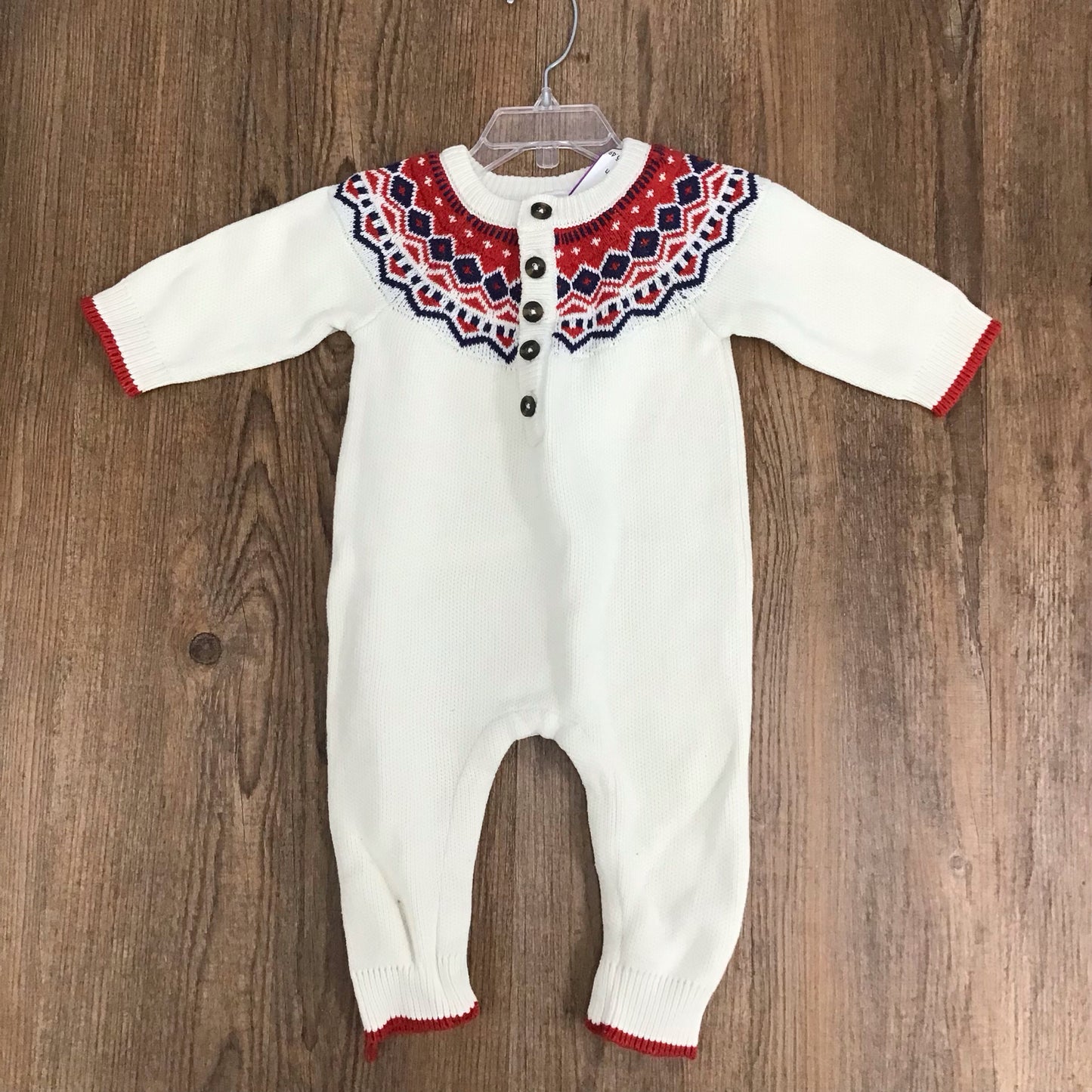 Infant Size 12-18 Month Hanna Andersson Sweater Romper