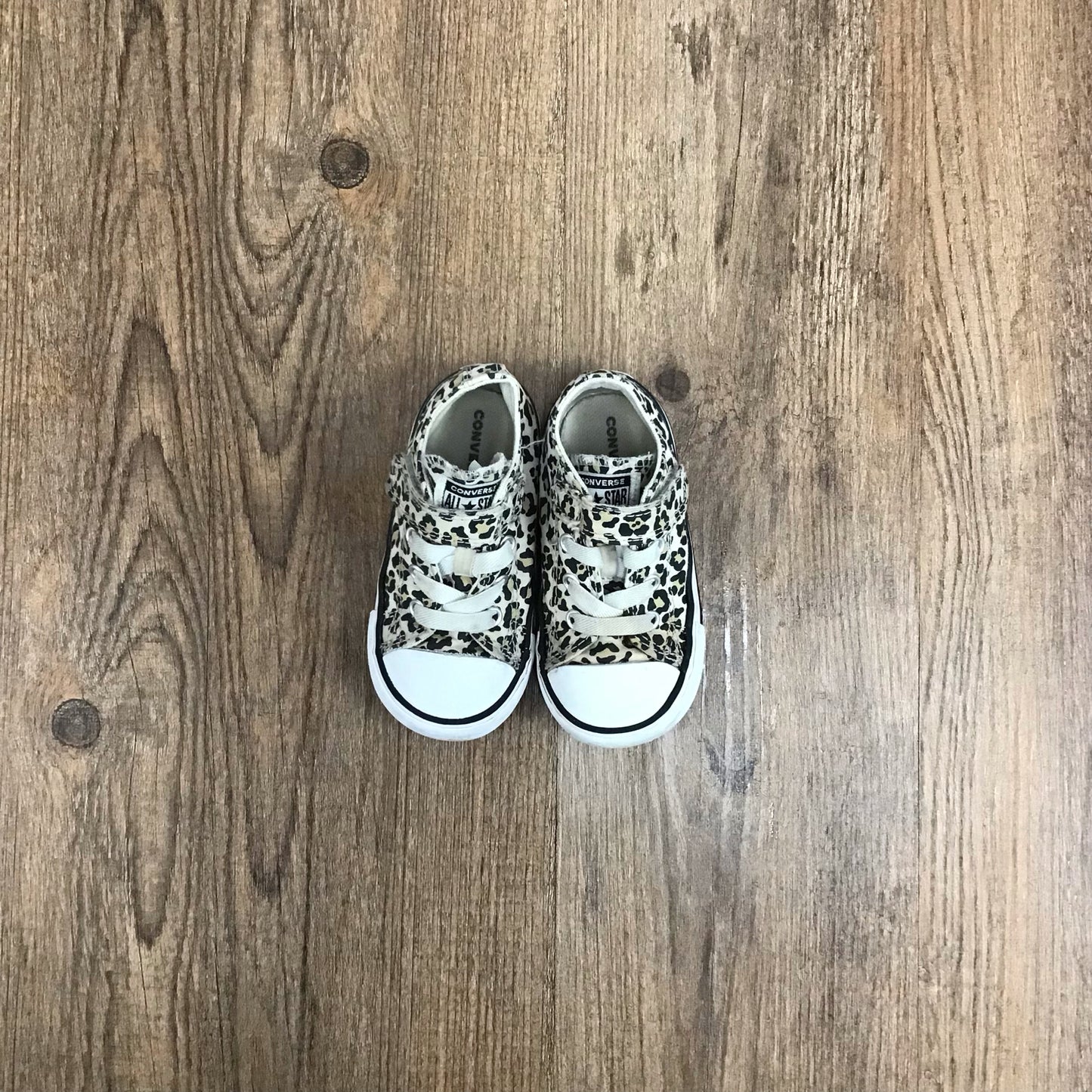 Kids Size 6 Cheetah Converse