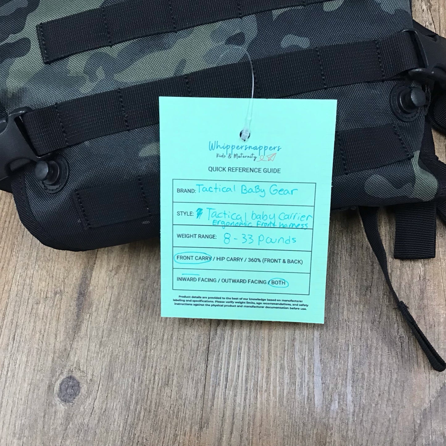 Tactical Baby Gear carrier-this Item Does NOT ship