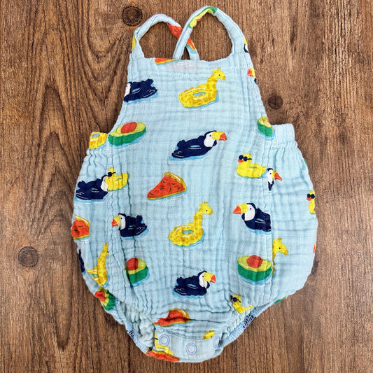 Angel Dear Size 3-6 Month Summer Bubble Romper