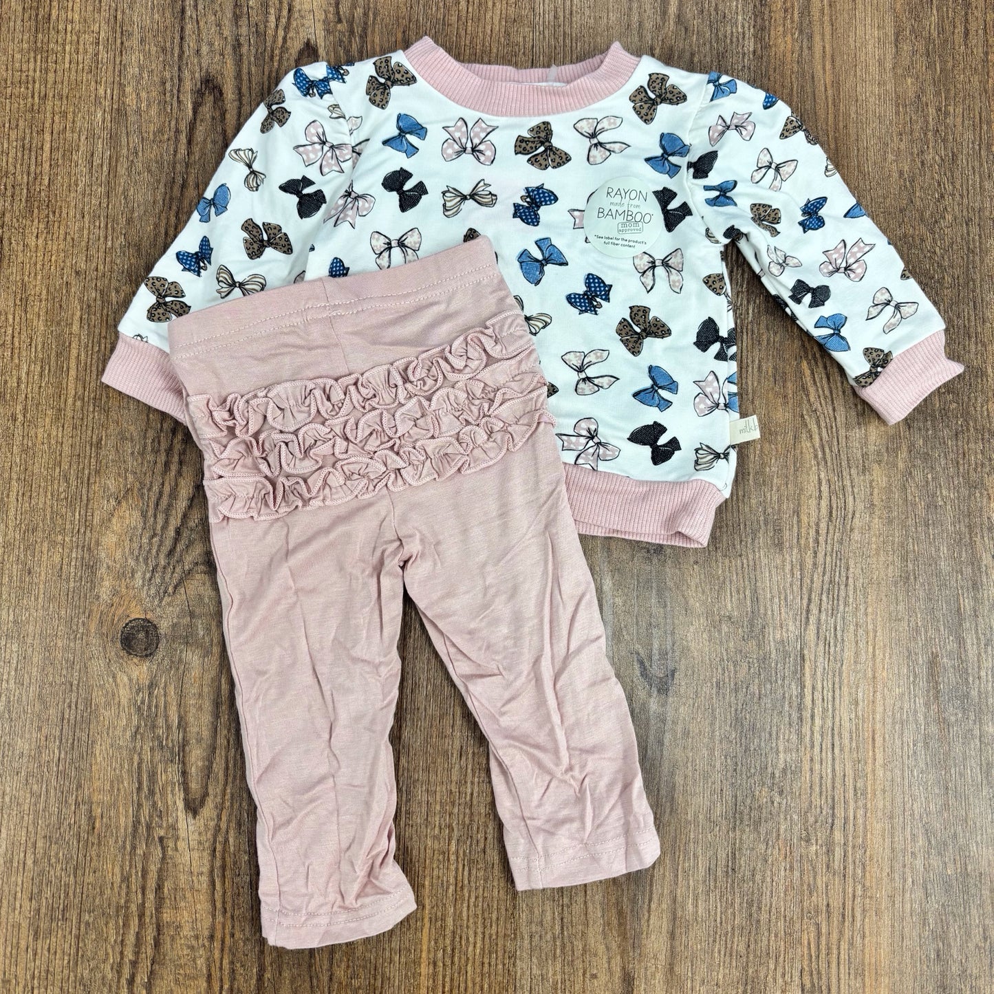 Milkberry Infant Size 0-3 Month Outfit 2 Piece