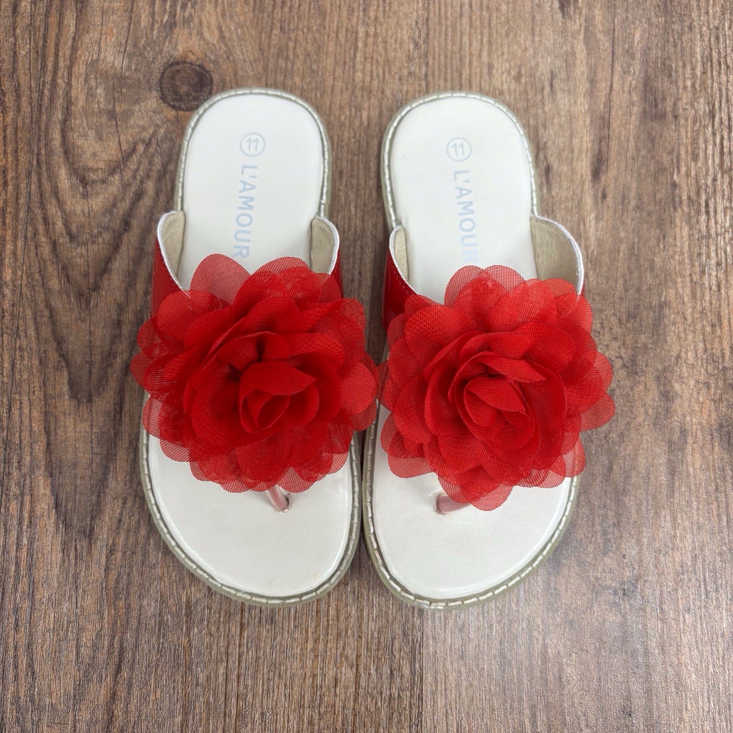 L'Amour Kids Shoe Sizes 7 Sandals