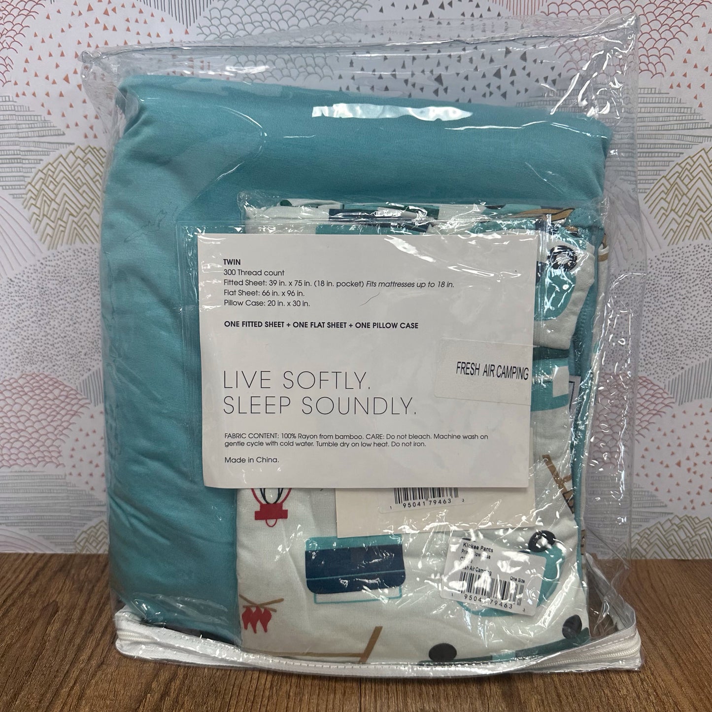 NEW Kickee Pants Fresh Air Camping Twin Sheet Set DOES NOT SHIP