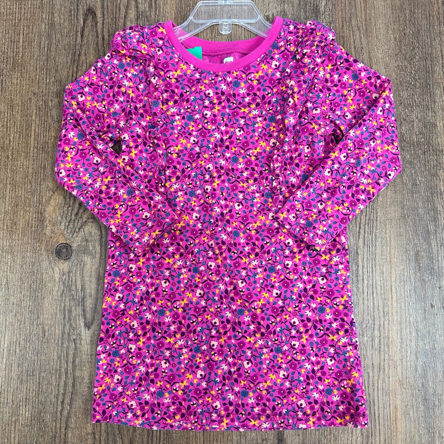 Tea Kids Size 4/4T Casual Pink Floral Dress