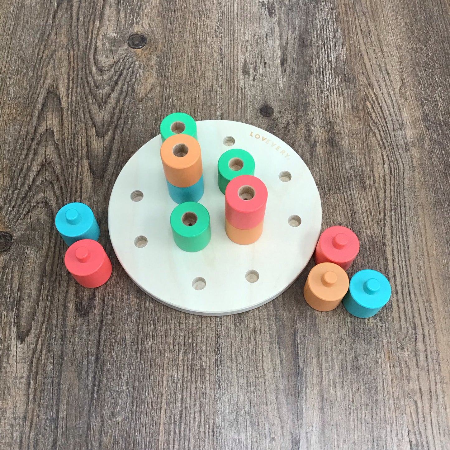 Lovevery Nesting Tower Puzzle.