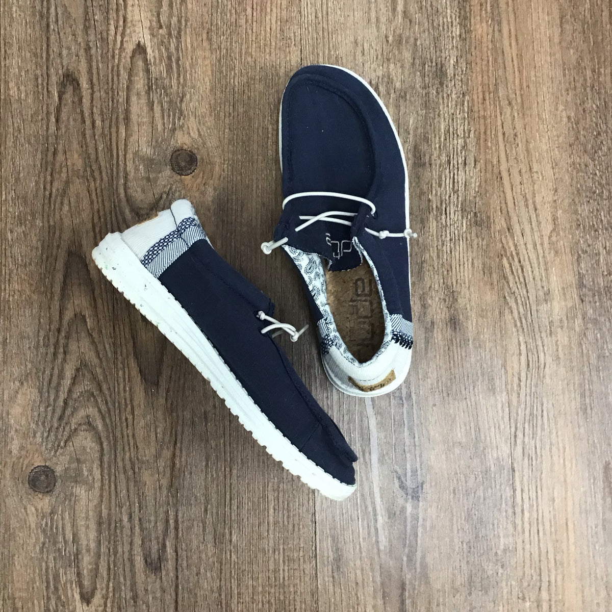Hey Dude Blue Athletic Shoes Size 5/6