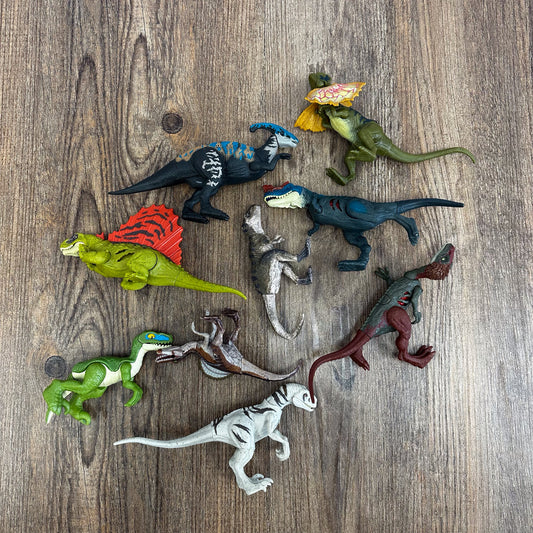 9 assorted Jurassic World Dinosaurs