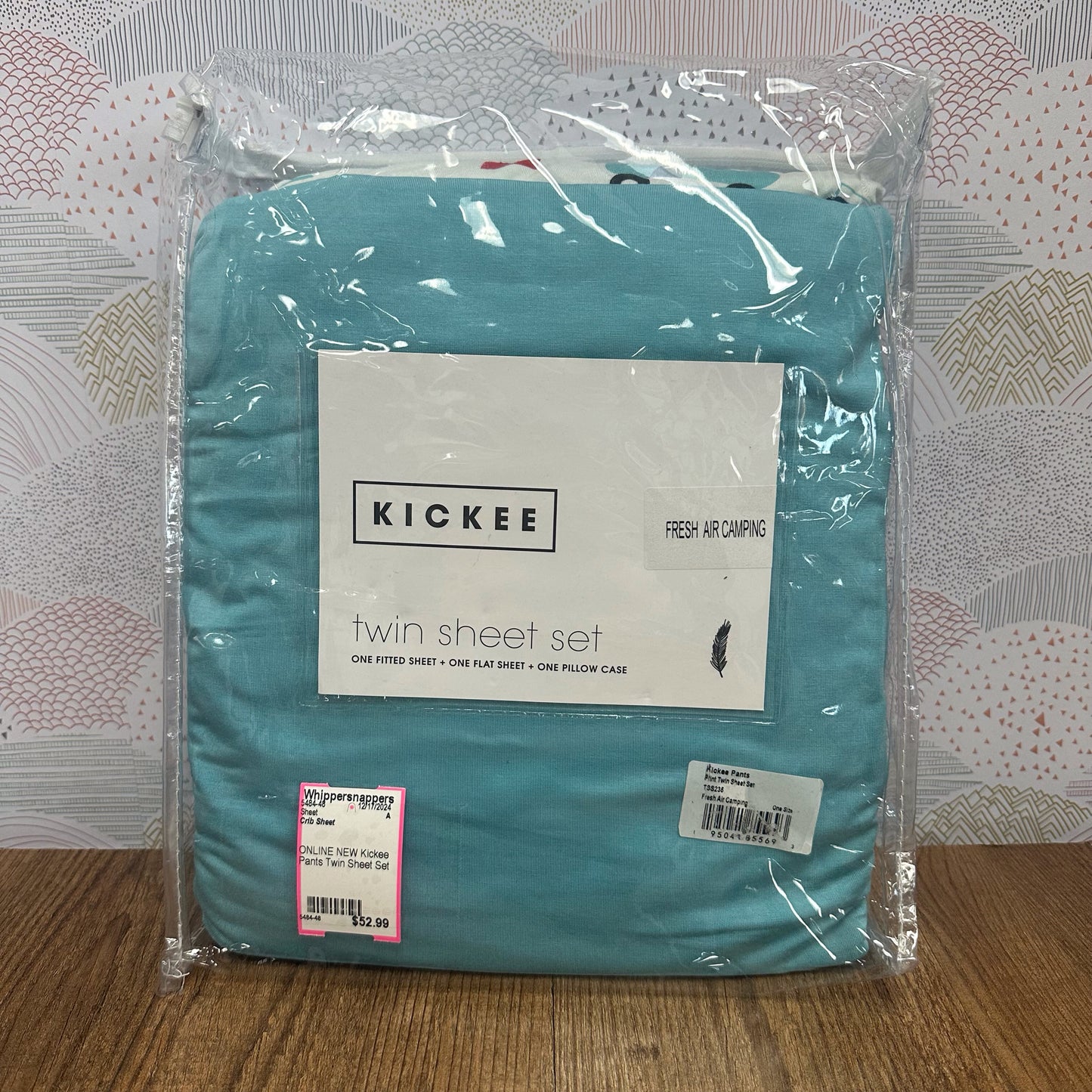 NEW Kickee Pants Fresh Air Camping Twin Sheet Set DOES NOT SHIP