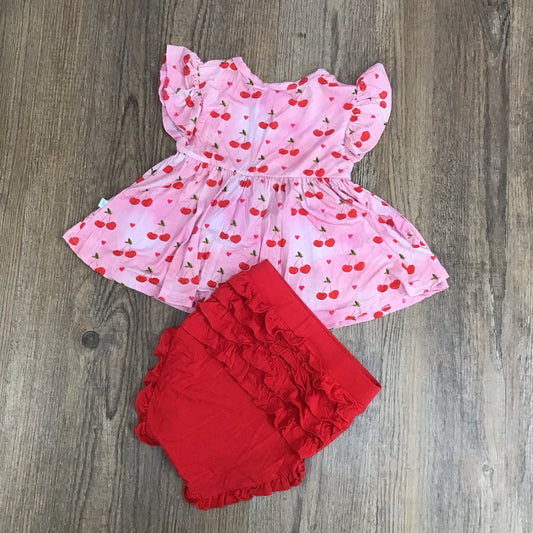 Posh Peanut Two-Piece Cherry Set Size 2T