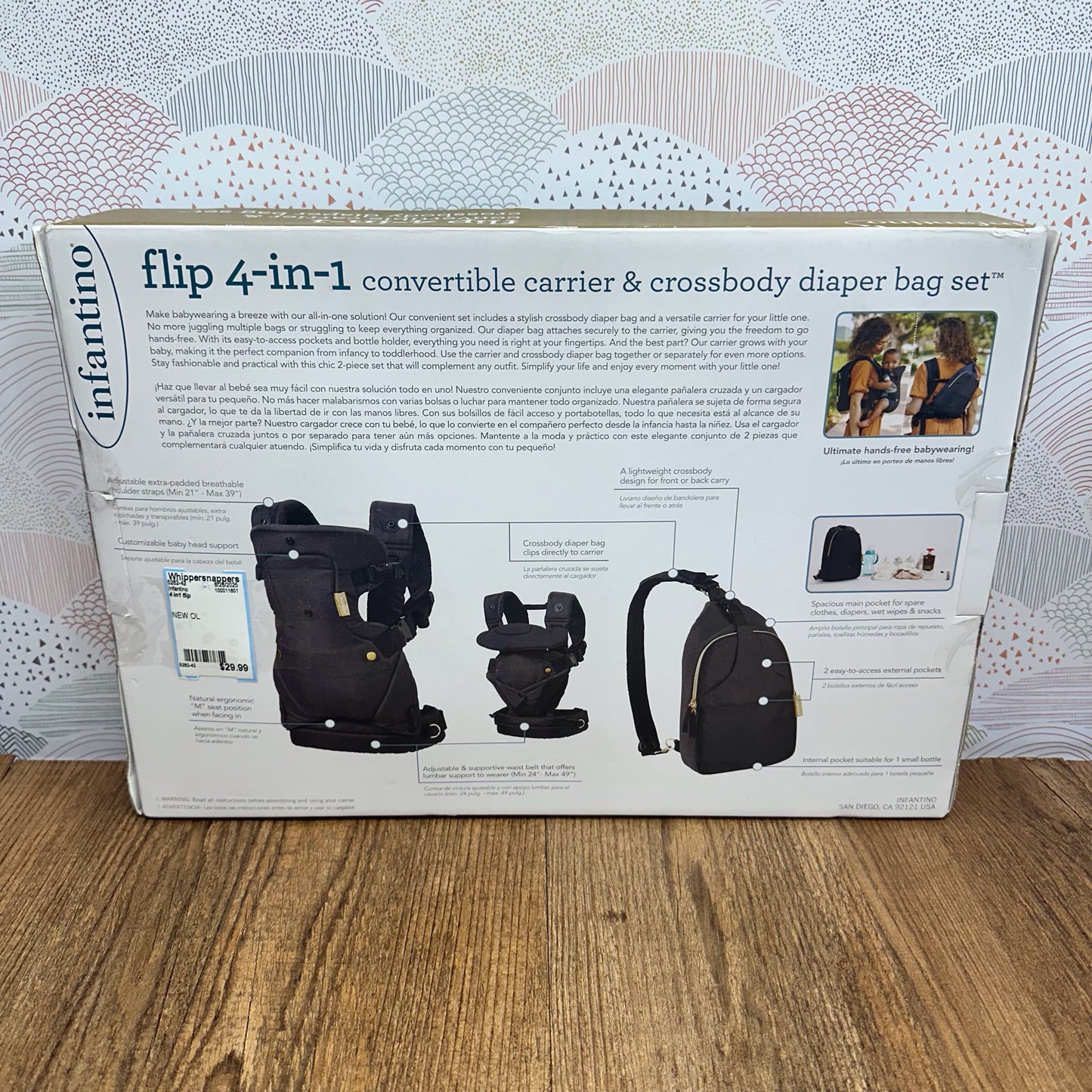 NEW Infantino 4 in 1 flip carrier