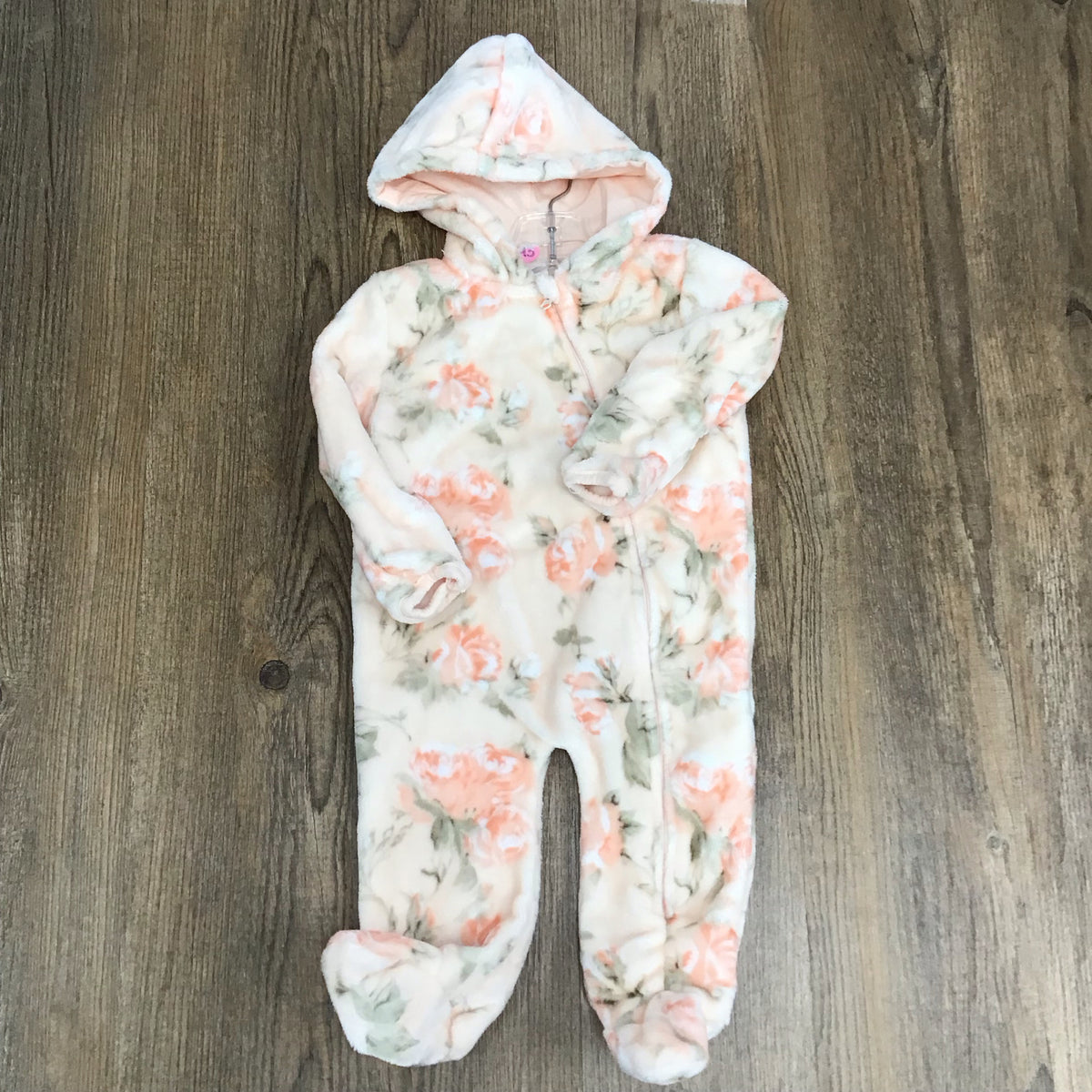 Laura Ashley Infant Size 6-9 Month Fuzzy Snowsuit