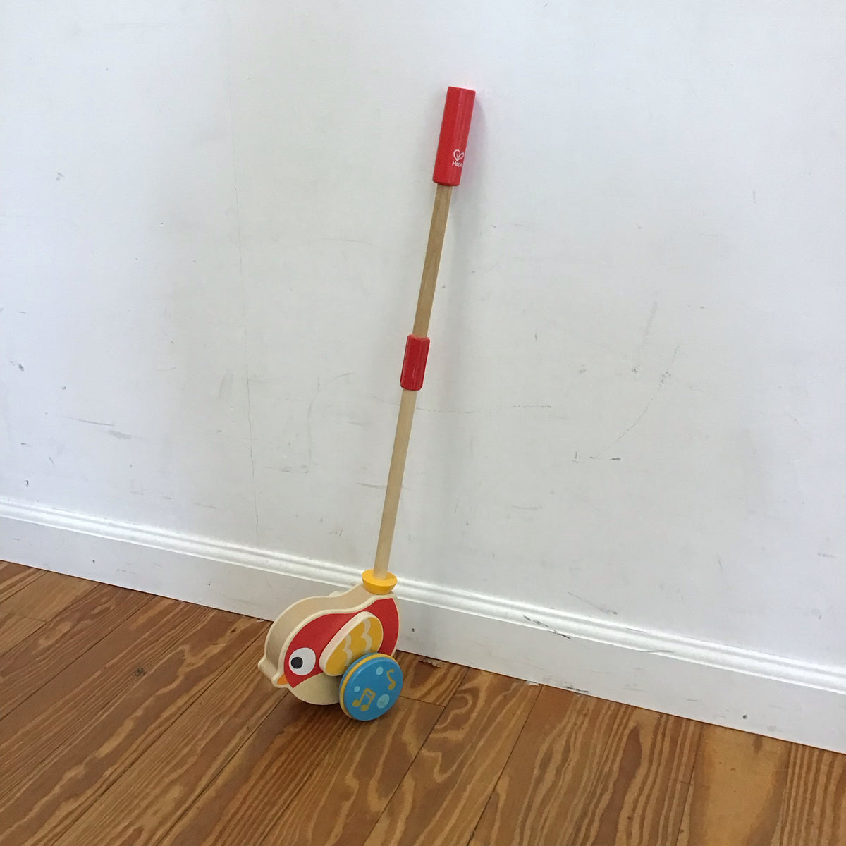 Hape Wood Bird Push Toy-this item does NOT ship