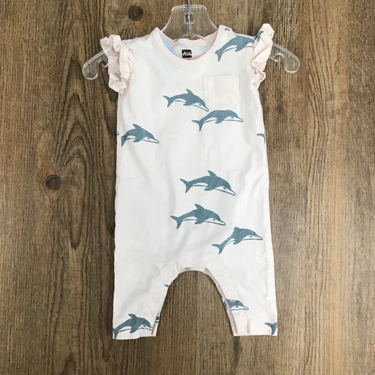 Infant Size 0-3 Month Tea Casual  Romper
