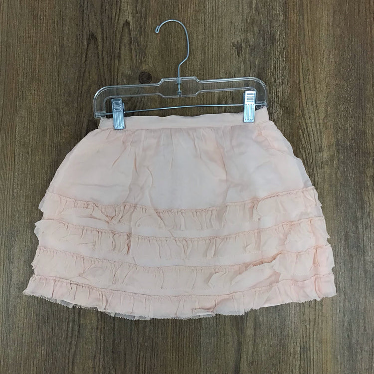 Mini Boden Kids Size 7/8 Pink Frill Elastic Skirt