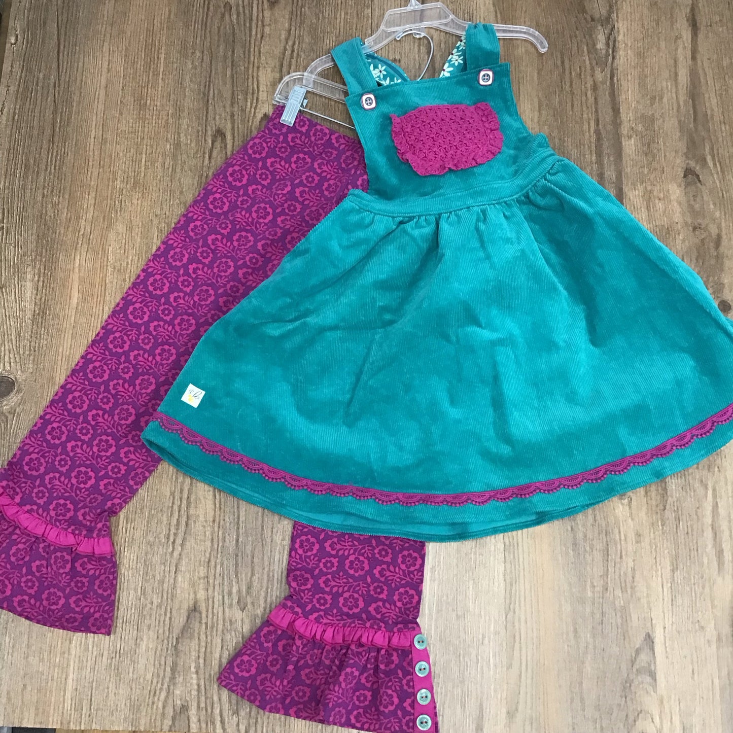 Wild Flowers Kids Size 6/6X Two Piece Outfit