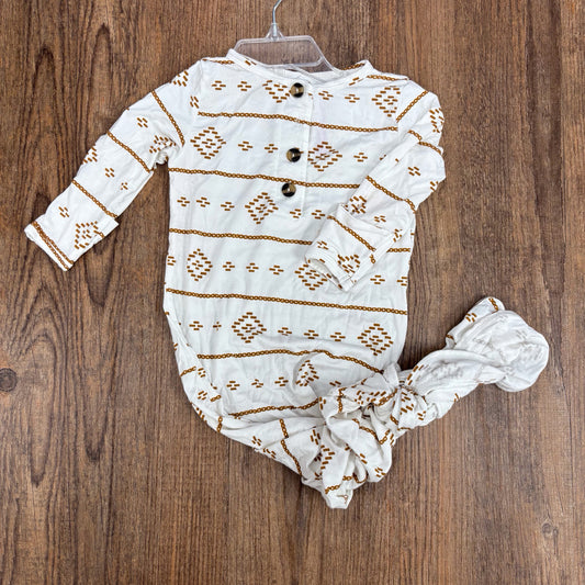 Lou Lou Boutique Infant Size 3-6 Month Sleeper/Gown