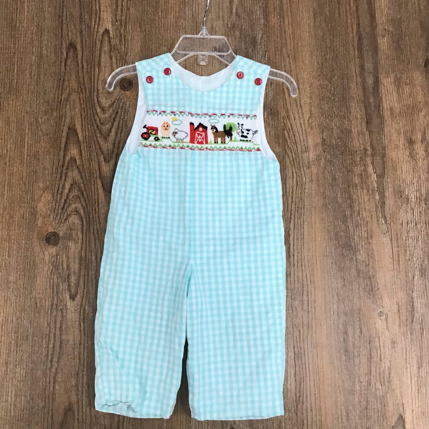 Sucre Smocked Infant Size 3 Month Smocked Romper
