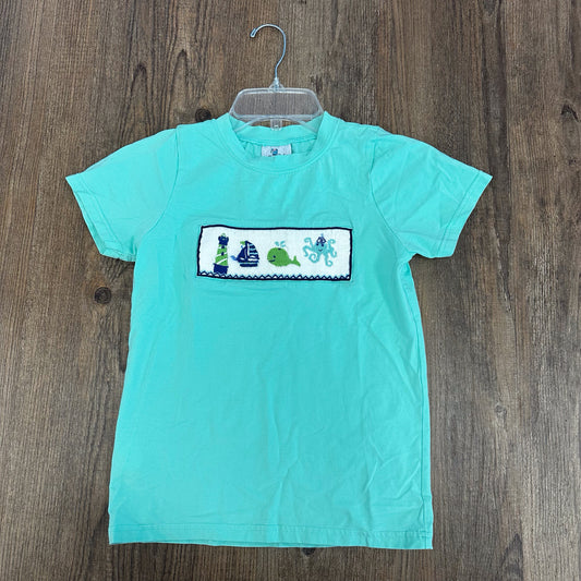 Smocked Polkadot Kids Size 8 Smocked Top