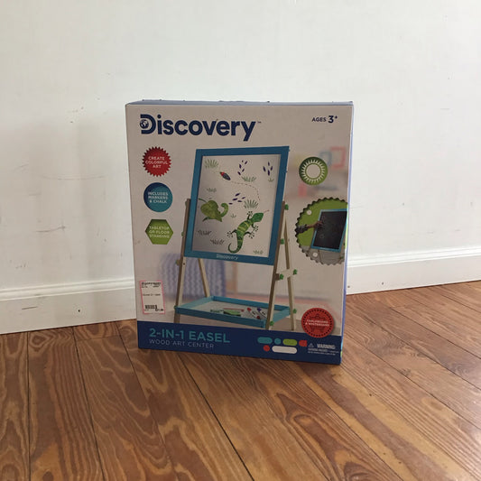 Discovery Toy- 2 In 1 Easel Wood Art Center- Item Does NOT Ship