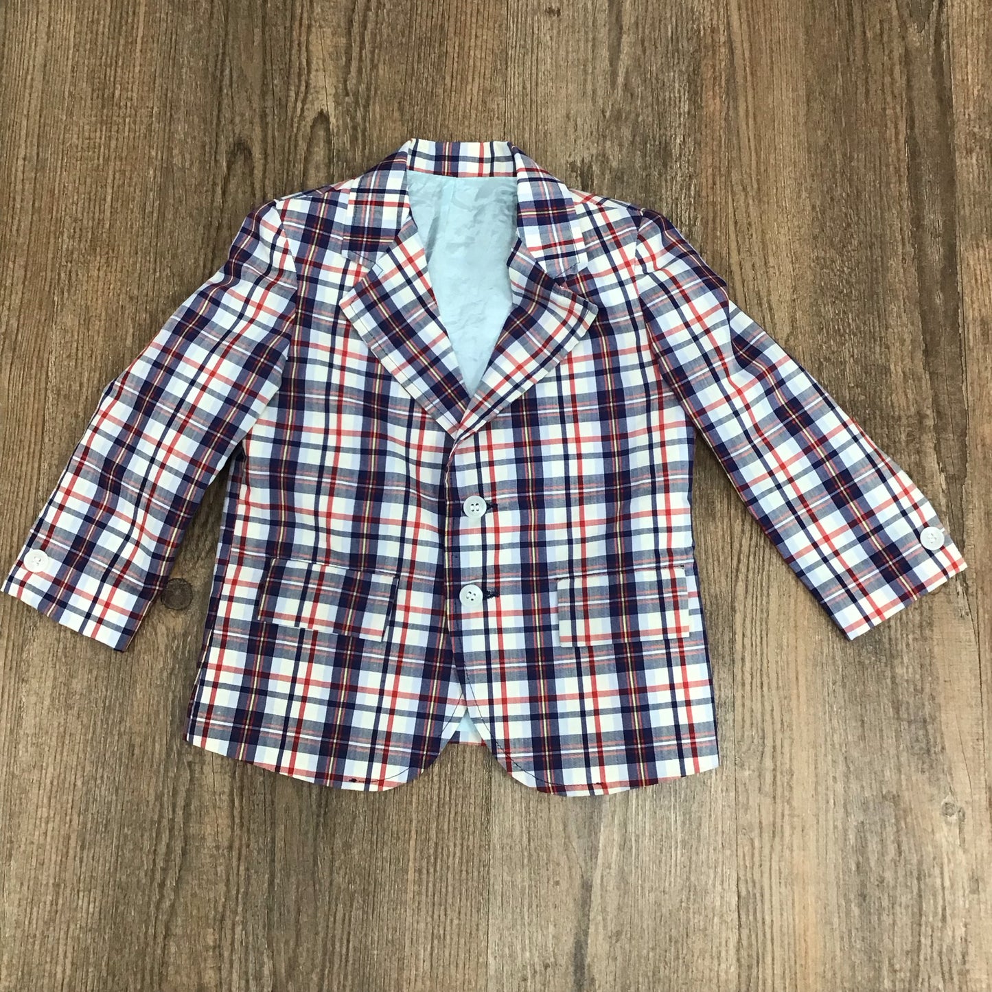 Plaid Toddler Size 2T Blazer