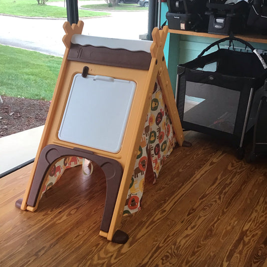 Tent W/ Table & Rock Wall