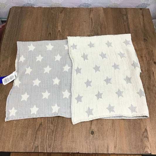Pottery Barn Kids Grey Star Reversible Blanket