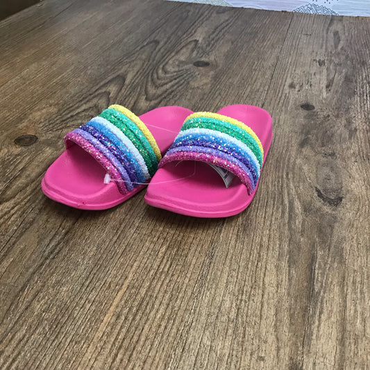 Hatley Glitter Slides Size 8