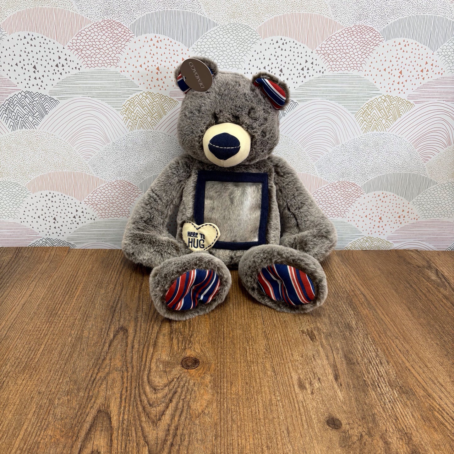 Plush Toy Loveys/Teethers/Rattles Here To Hug Photo Bear