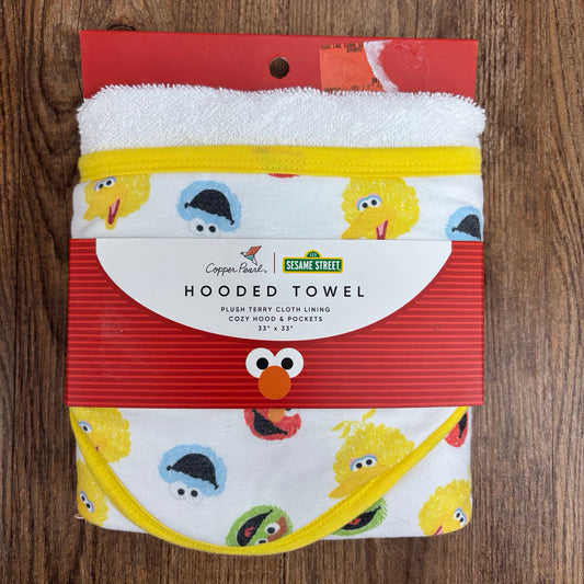 Copper Pearl Seasame Street Hooded Towel