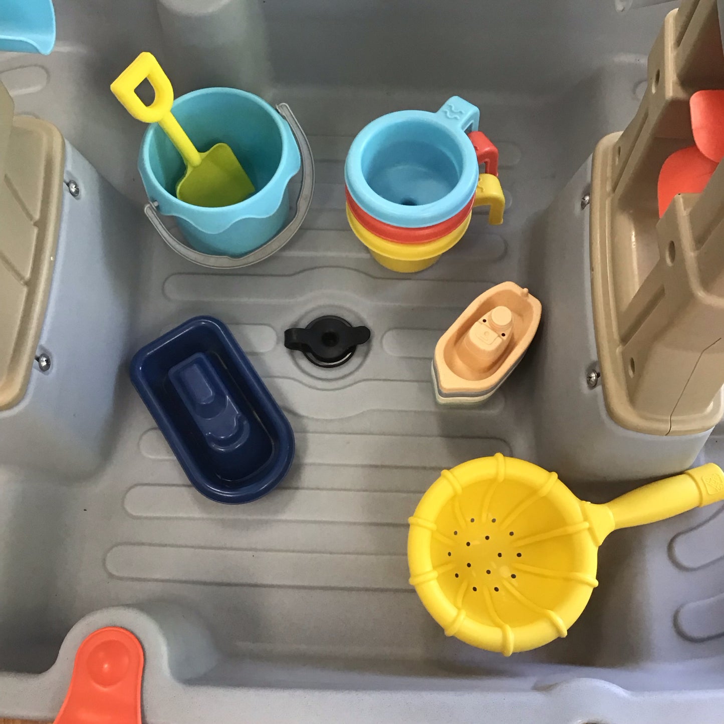 Rain Shower And Flow Water Table