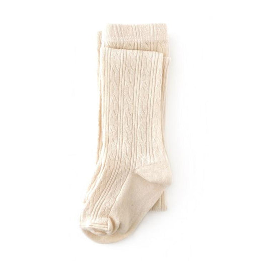 Cable Knit Tights Size 1yr - 2yr Vanilla