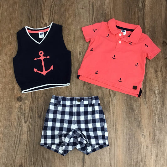 Janie And Jack 3 Piece Outfit Size 3-6 Month