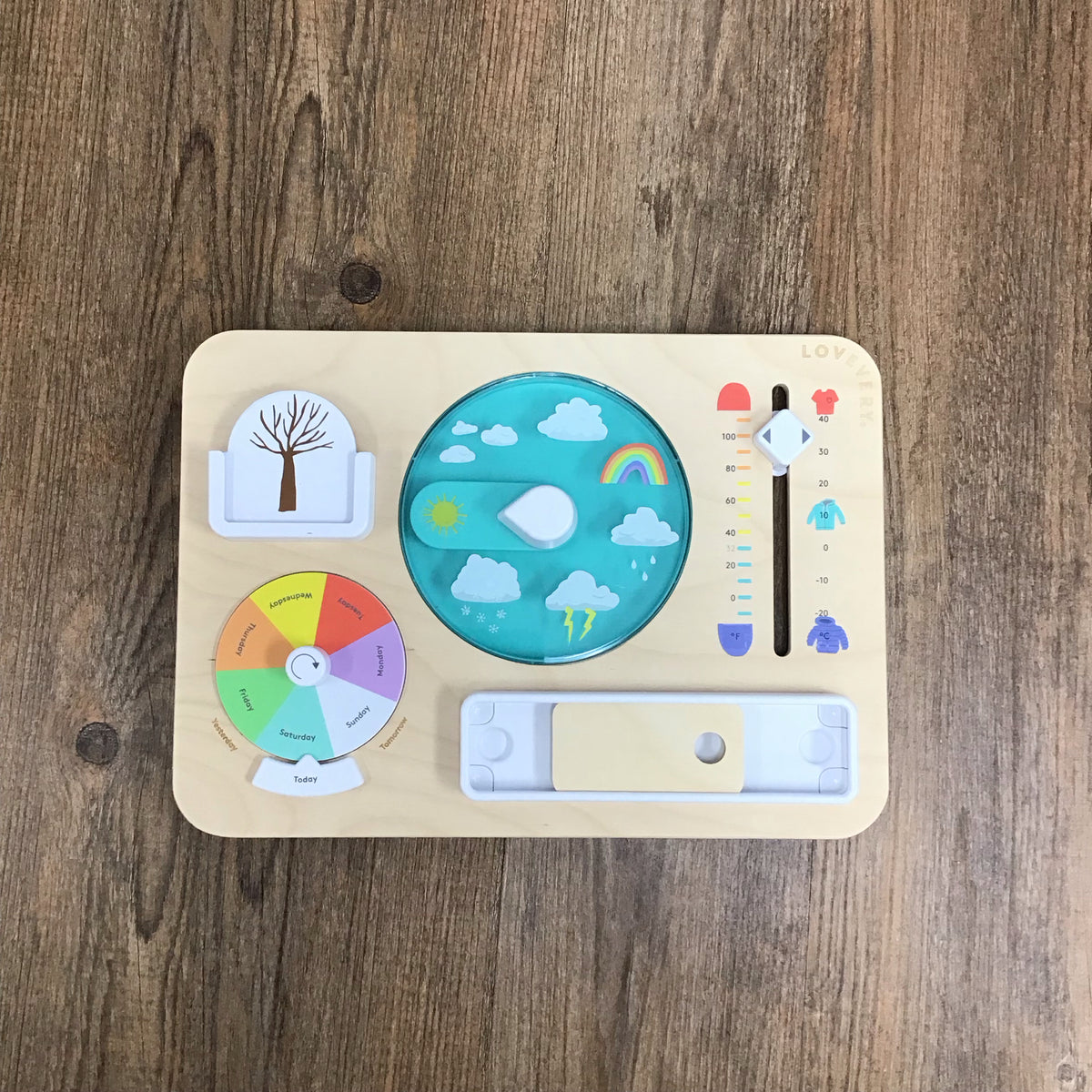 Lovevery Weather Wooden Toy.  This Item Does Not Ship