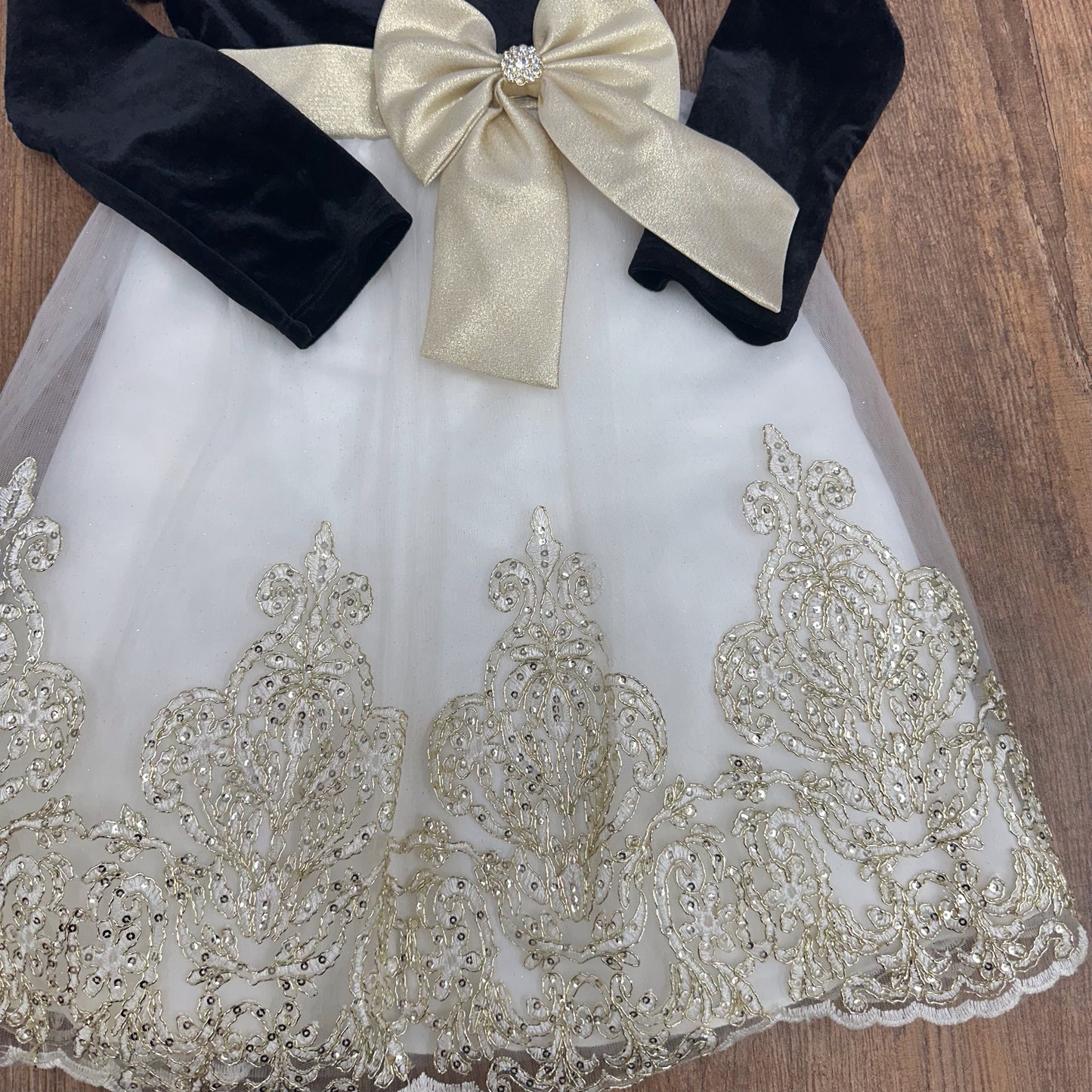 Black & Gold Kids Size 7/8 Dress