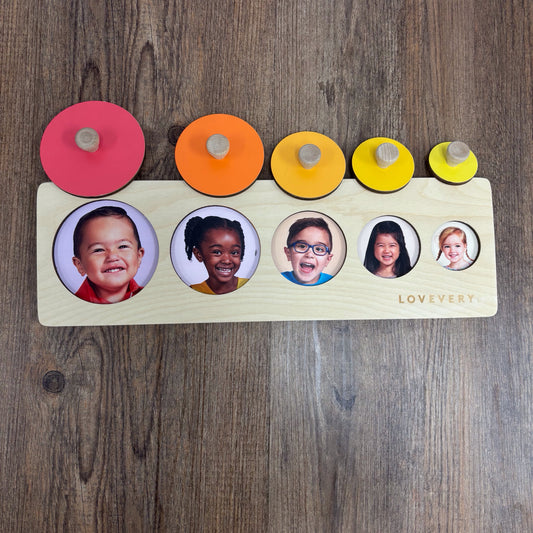 Lovevery Circle Faces Puzzle Wooden Toy
