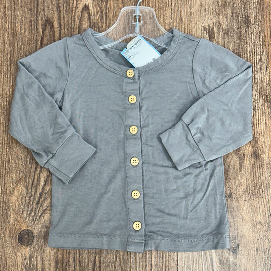 Kate Quinn Size 12-18 Month Gray Button Top