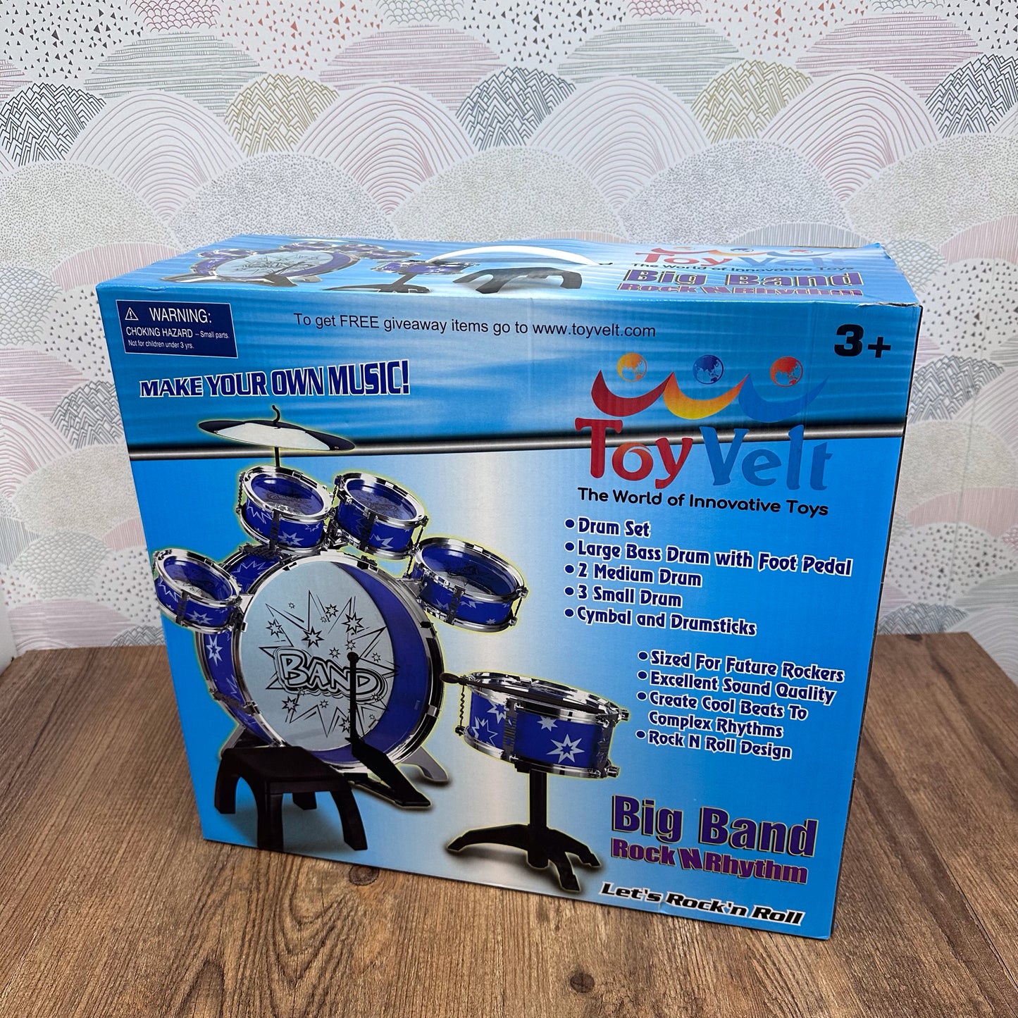 Toy Velt Drum Set "Dosen't Ship" Local Pickup Only