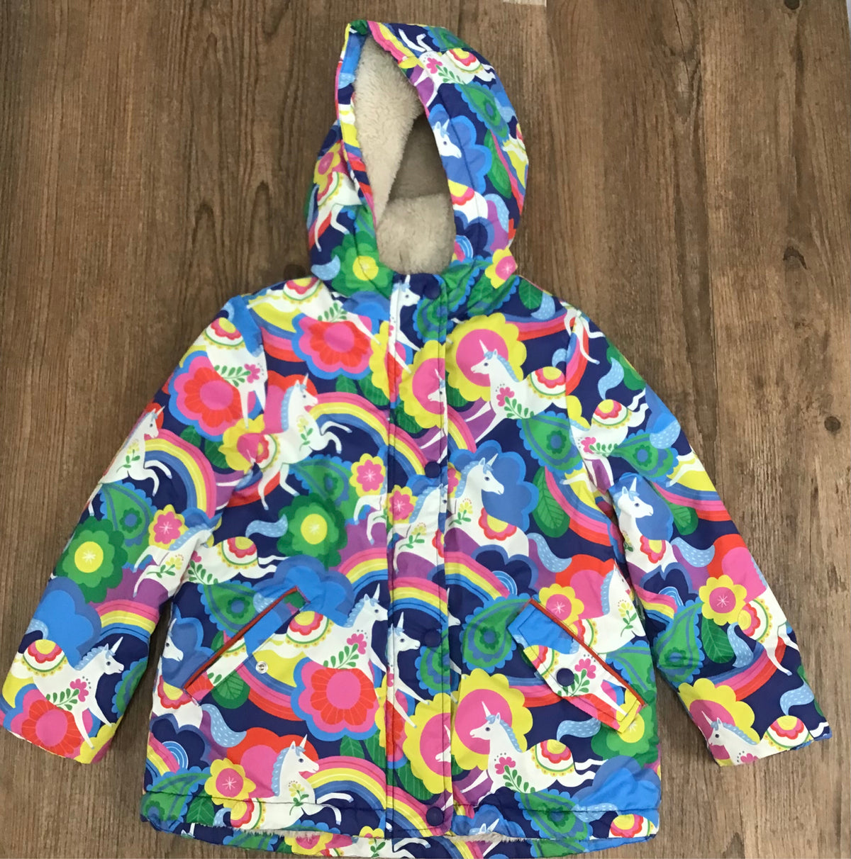 Colorful Boden Kids Size 5/6 Winter Coat