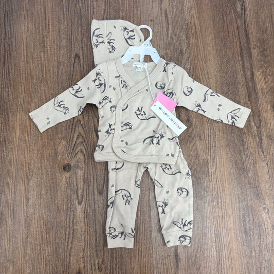 Willow And Whimsy Infant Size 6-9 Month PJ Set 2 piece