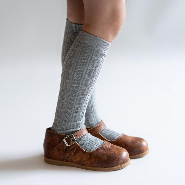 Grey Knee High Socks Size 1.5yr - 3yr