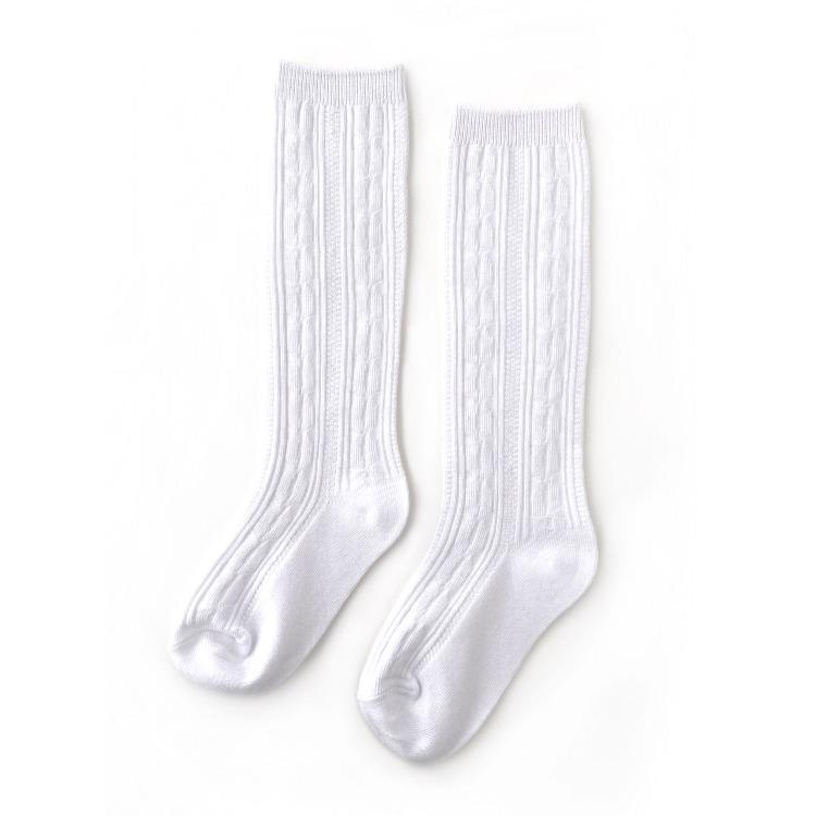 White Knee High Socks Size 0-6M