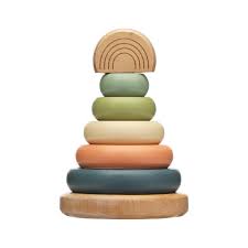 Rainbow Wood Stacking Toy